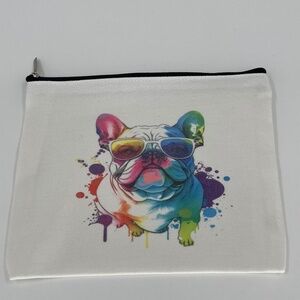 Canvas Zipper Cosmetic Bag, Lightweight and Secure Zipper